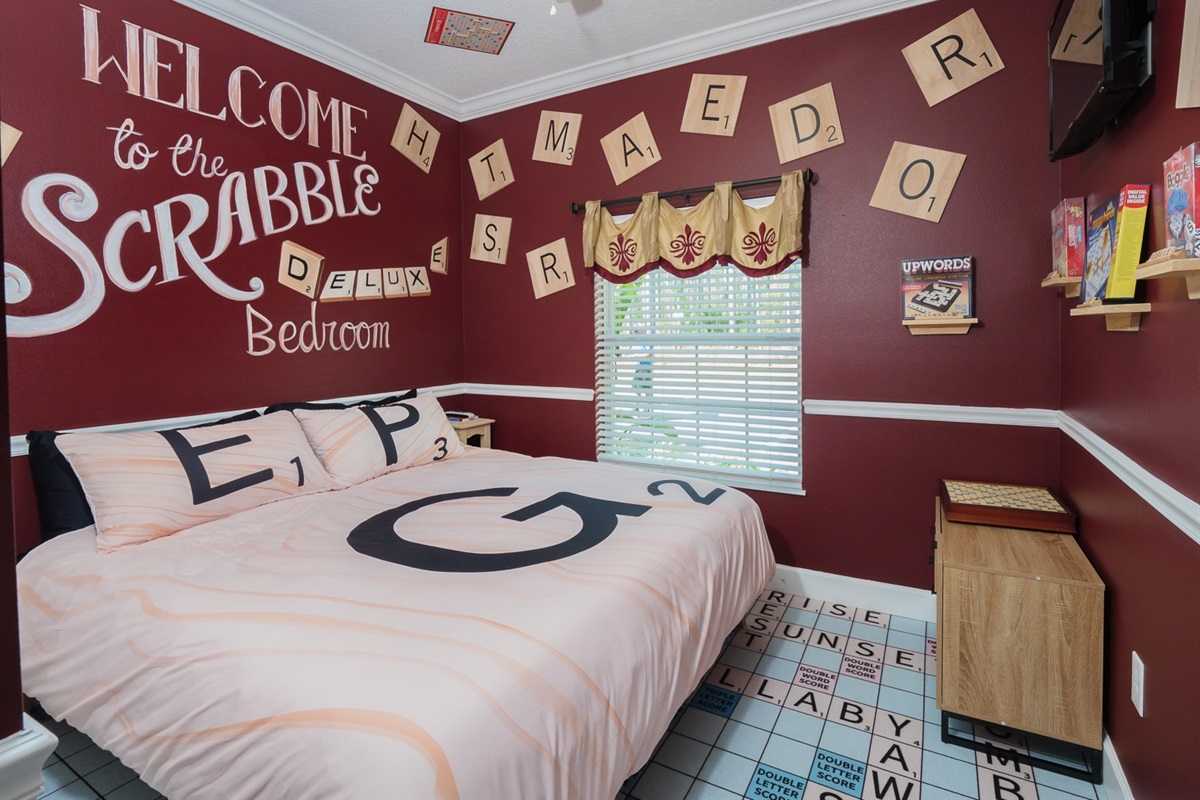 The Scrabble Deluxe Bedroom