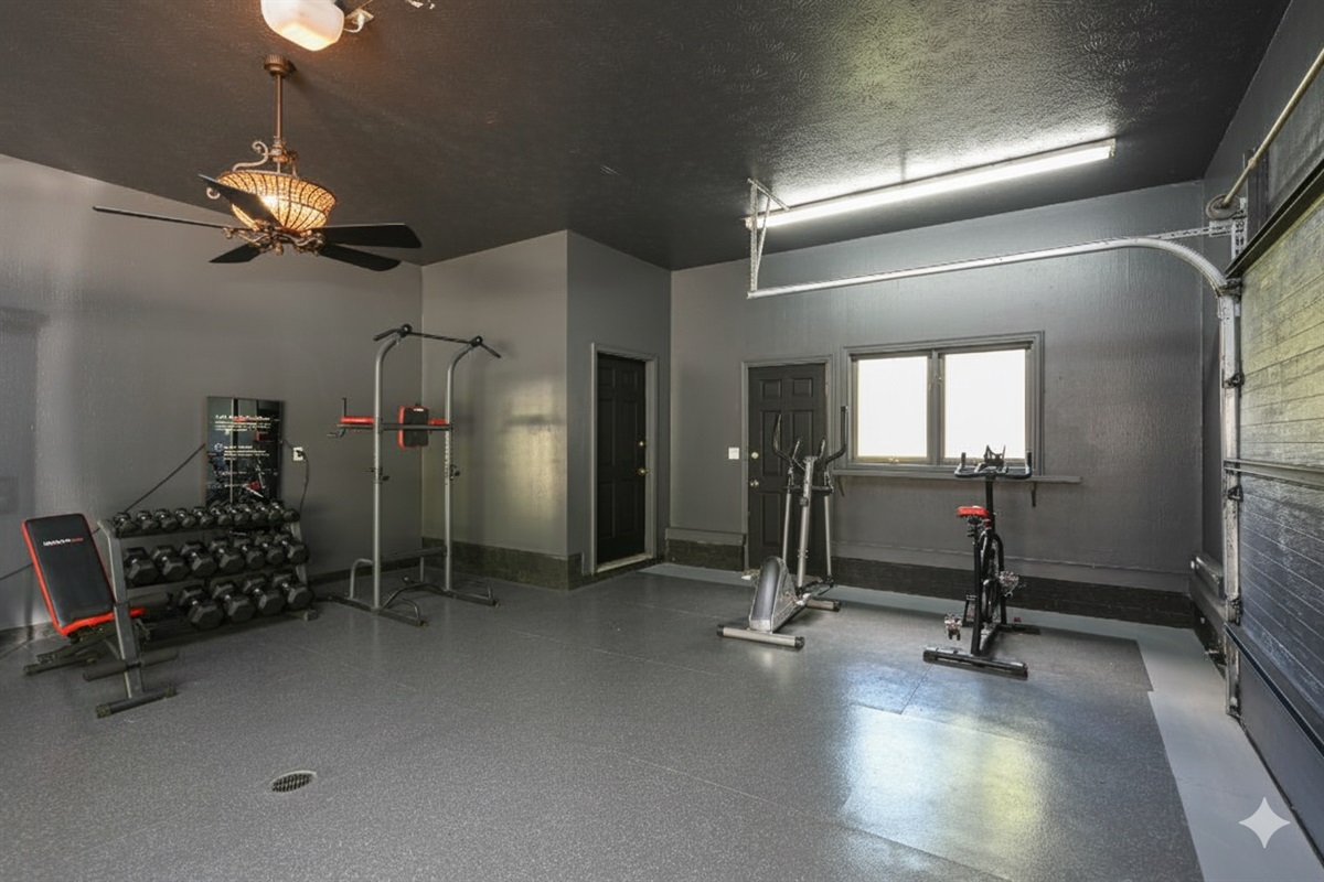 Your private workout space.