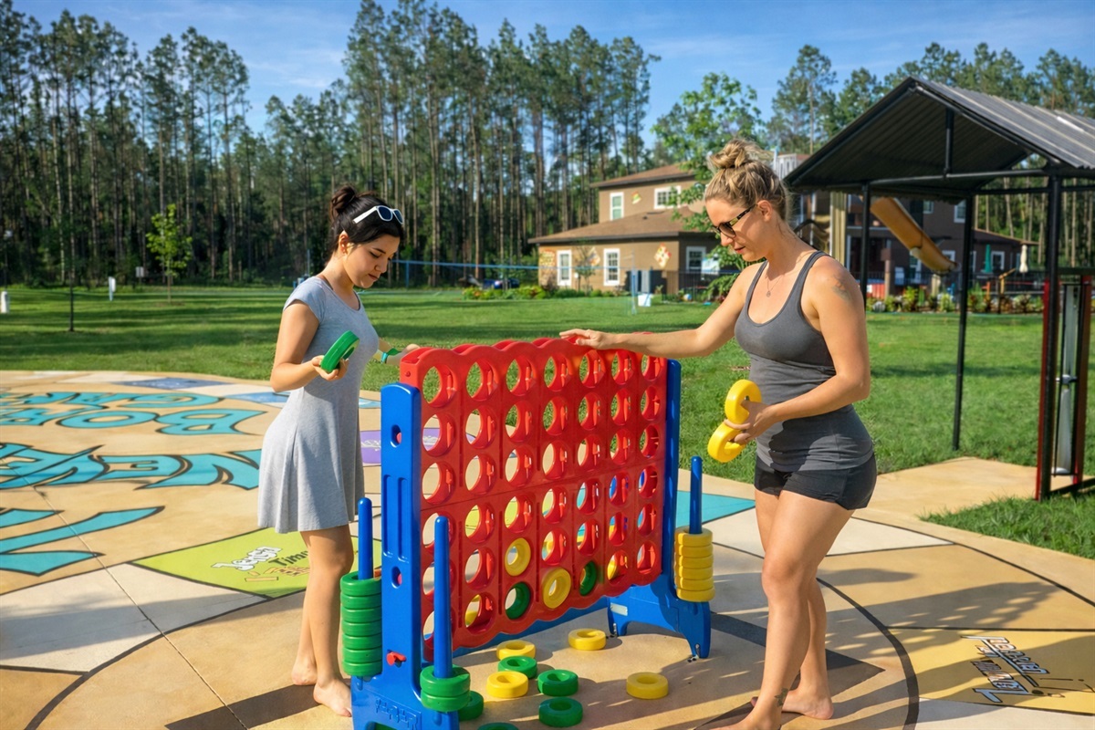 Outdoor connect four