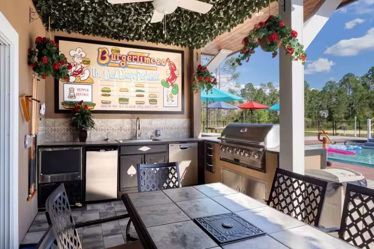 The "BurgerTime" Outdoor Kitchen (Poolside)