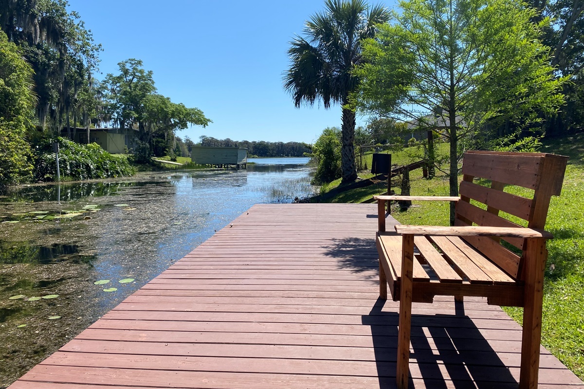 Beautiful lake views from the dock.