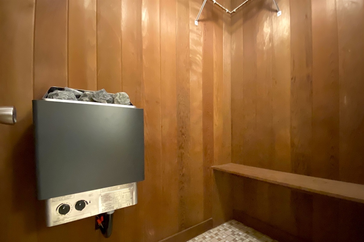 Enjoy the warmth of our sauna.