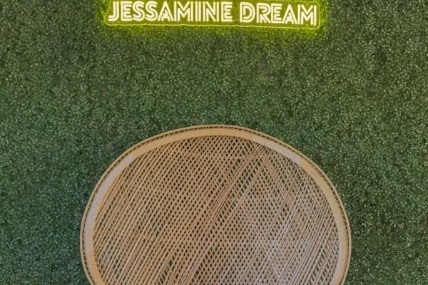 Pose at the selfie wall!