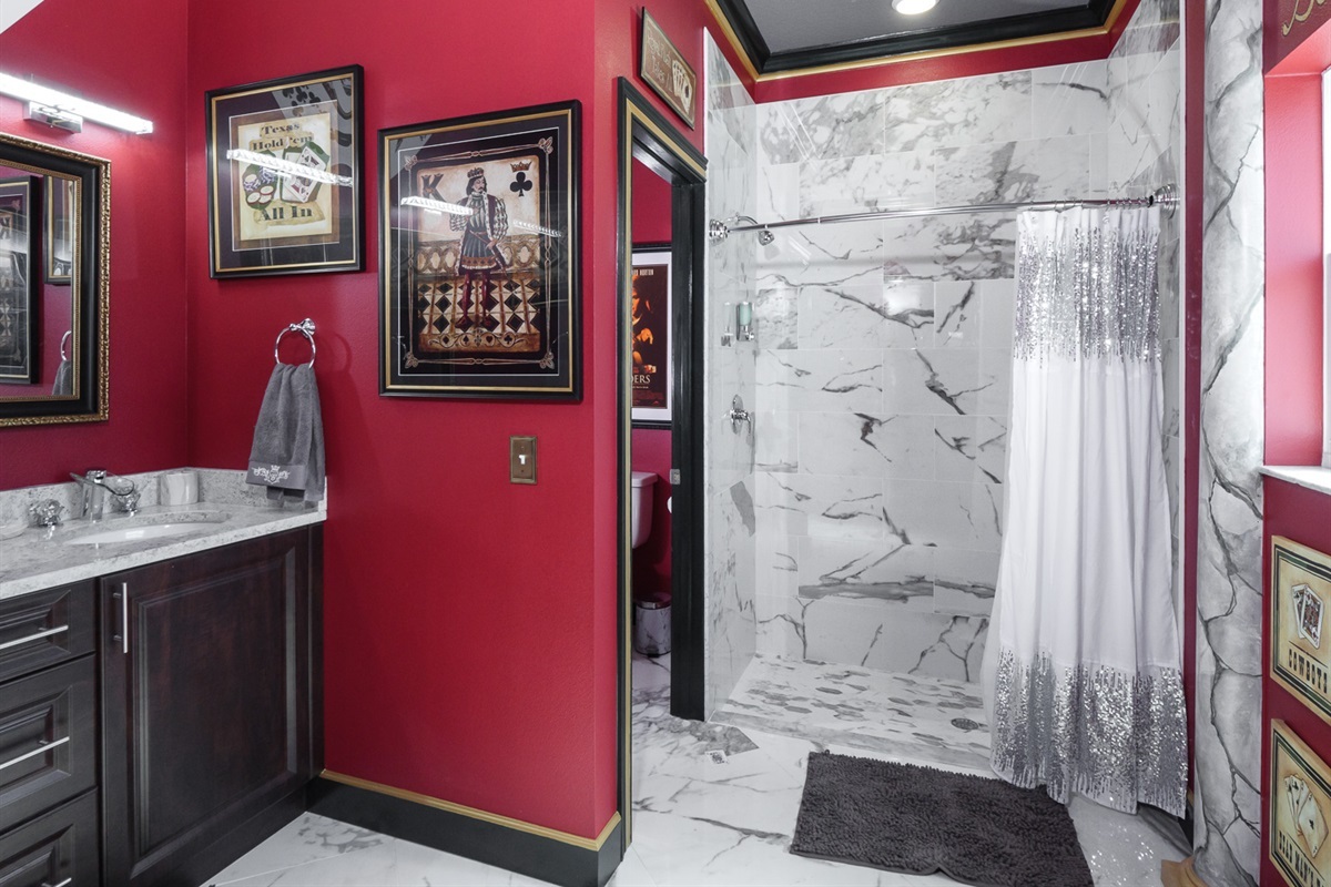 The royal flush Master bathroom