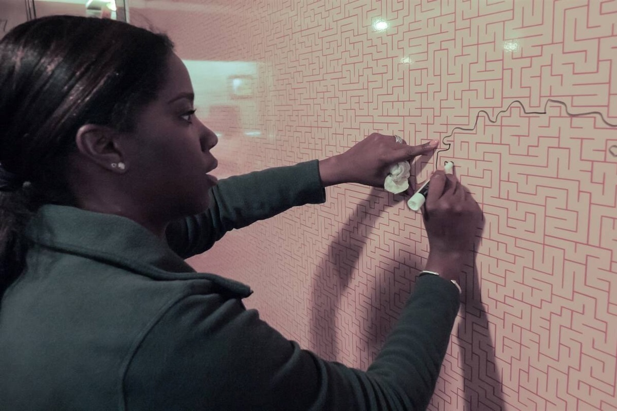 The wall of Maze Menti