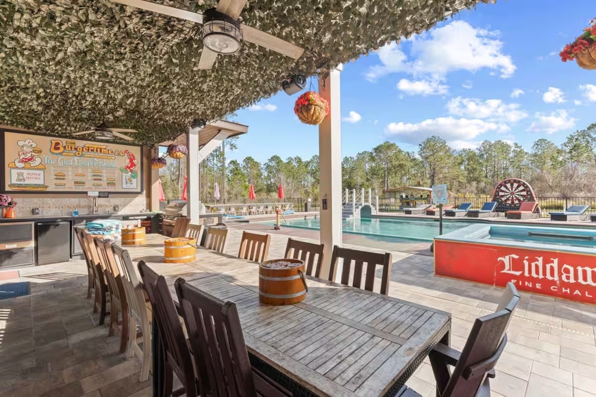 The "BurgerTime" Outdoor Kitchen (Poolside)
