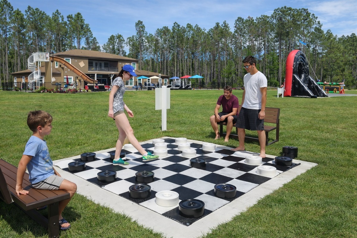 Life size checkers