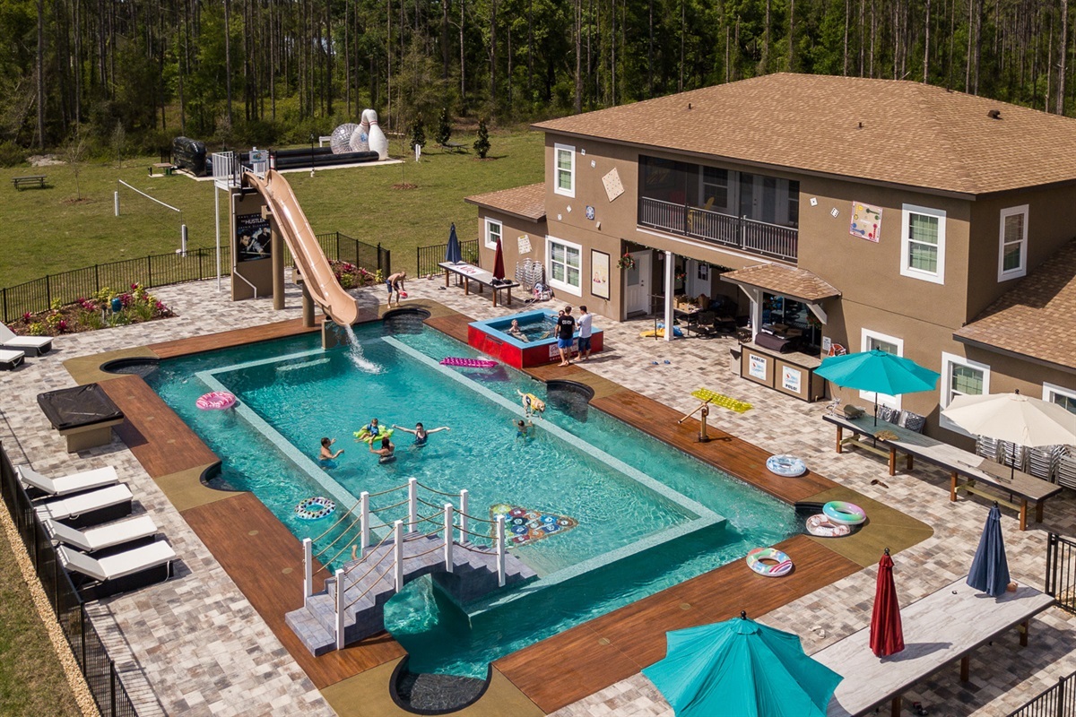 The World's Only Billiard Table Swimming Pool!