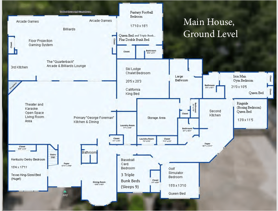 Floor Plan - Main house Ground level