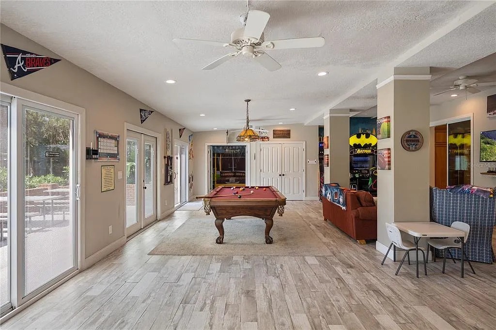 Challenge your friends to a game of pool and enjoy some laid-back fun.
