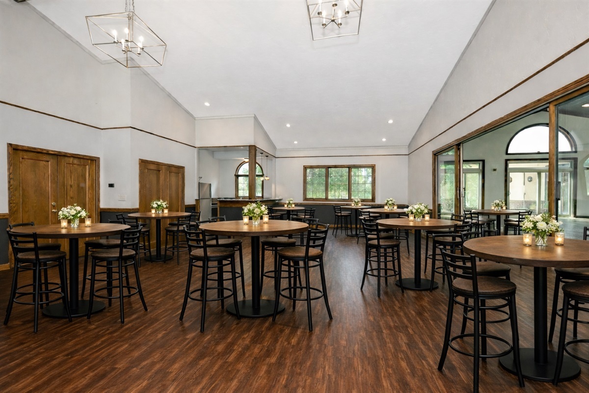 have cocktail hour indoors