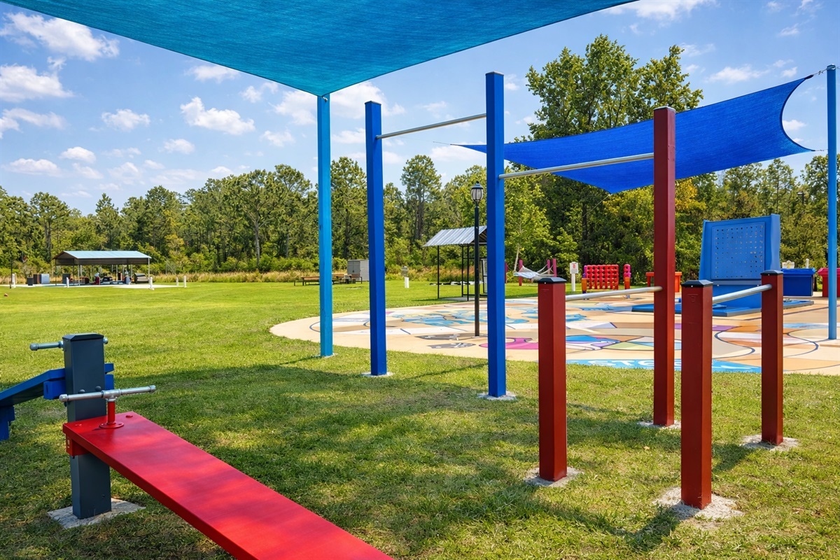 Practice your American ninja warrior skills on our outdoor gym!