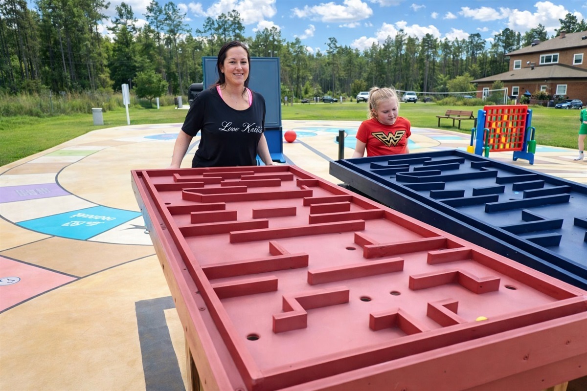 Life size maze challenge