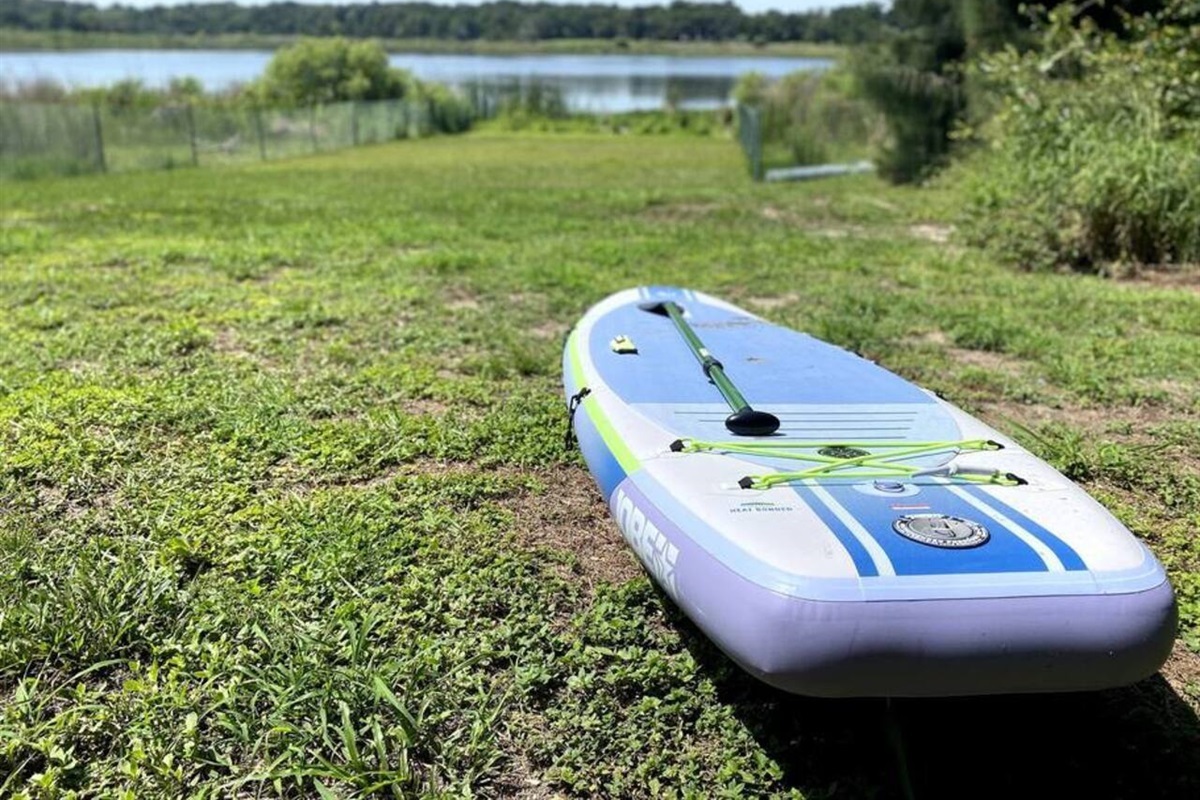 Explore the water and make the most of your stay with our complimentary paddle board.