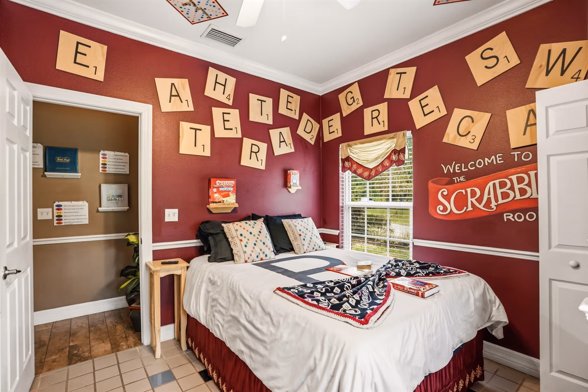 Scrabble Bedroom at Great Escape Lakeside — Orlando vacation rental