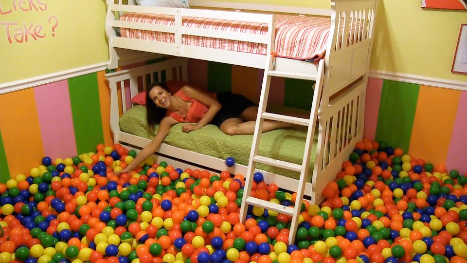 Lollipop Ballpit Bedroom at The Sweet Escape — Orlando vacation rental