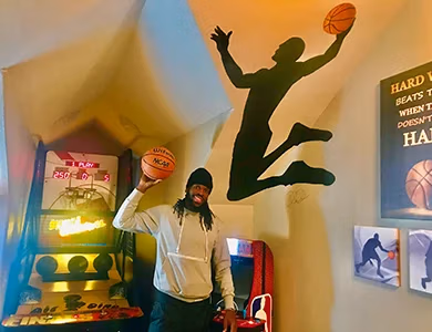 Basketball Bedroom at Lake Louisa Chateau — Orlando vacation rental