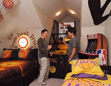 Basketball Bedroom at Lake Louisa Chateau — Orlando vacation rental