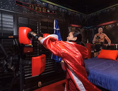 Boxing Ringside Bedroom at Lake Louisa Chateau — Orlando vacation rental