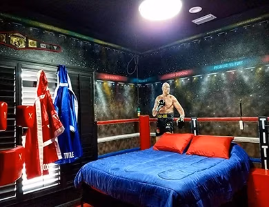 Boxing Ringside Bedroom at Lake Louisa Chateau — Orlando vacation rental