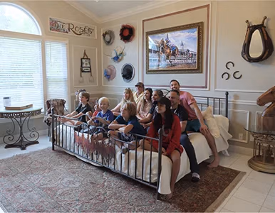The Kentucky Derby Bedroom at Lake Louisa Chateau — Orlando vacation rental