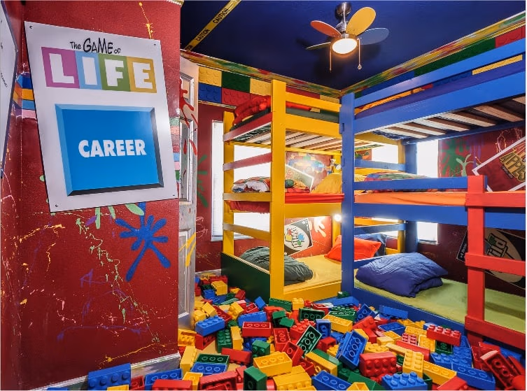 Games Gone Wild Bedroom at Great Escape Parkside — Orlando vacation rental