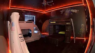 Milky Way Galaxy Laser Tag Room at The Sweet Escape — Orlando vacation rental
