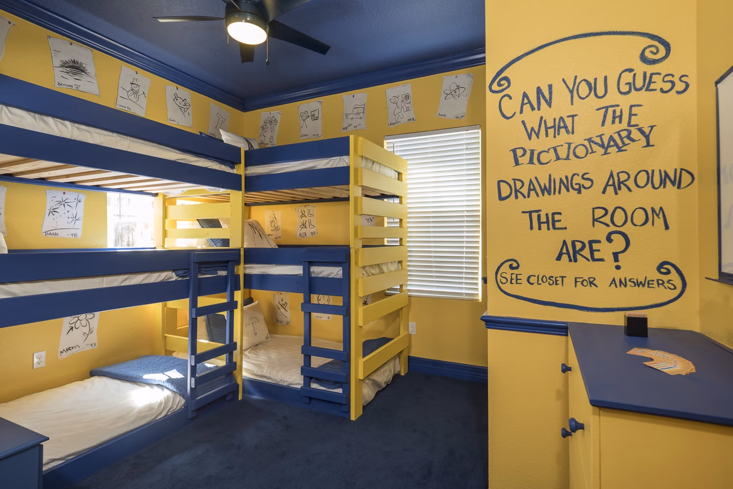 Pictionary Bedroom at Great Escape Lakeside — Orlando vacation rental
