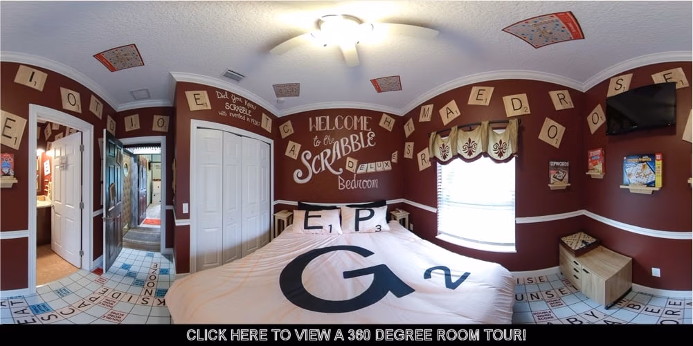 Scrabble Deluxe Bedroom at Great Escape Parkside — Orlando vacation rental