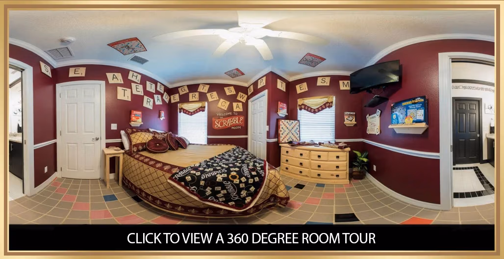 Scrabble Bedroom at Great Escape Lakeside — Orlando vacation rental