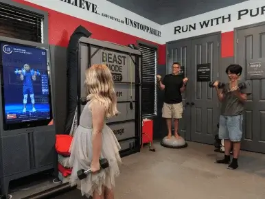 Iron Man Gym Bedroom at Lake Louisa Chateau — Orlando vacation rental